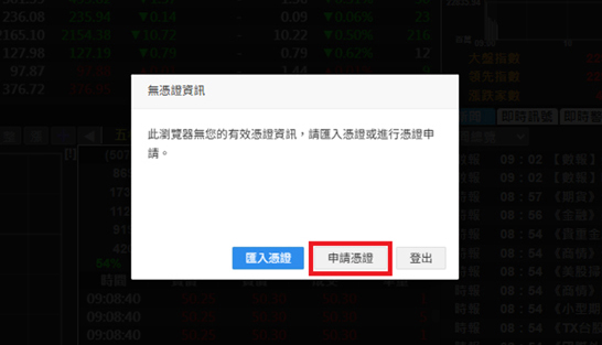 憑證申請流程